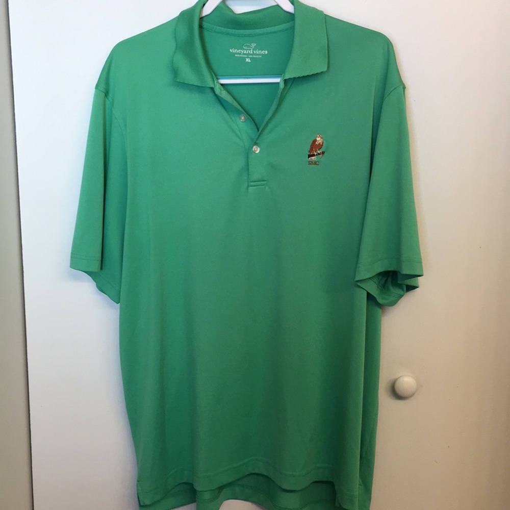 Vineyard Vines Kelly Green 3 Button Polo - Picture 1 of 8